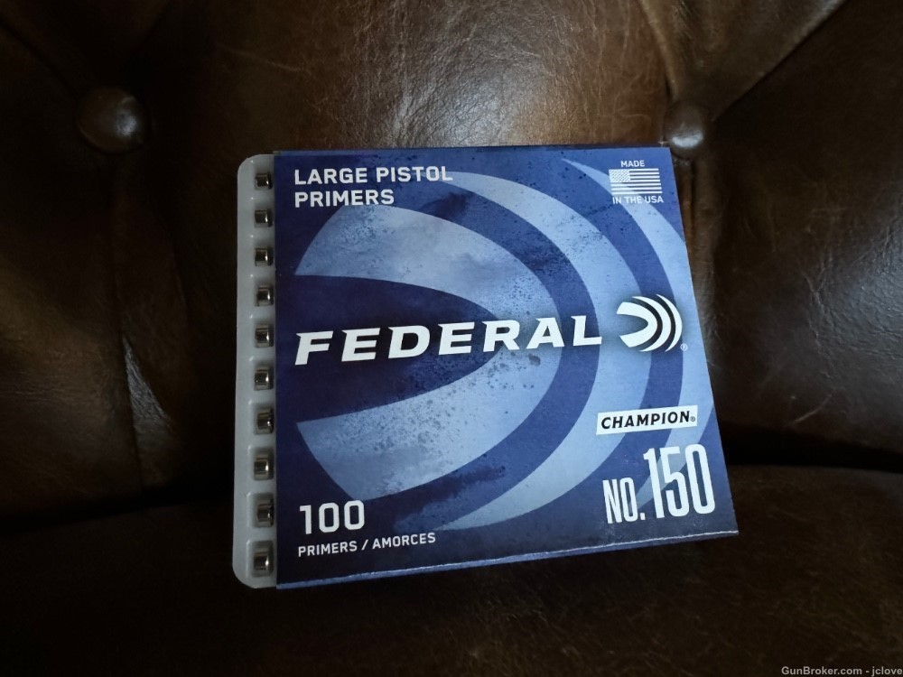 Federal LARGE PISTOL primer - sleeve of 100 primers - no.150-img-0