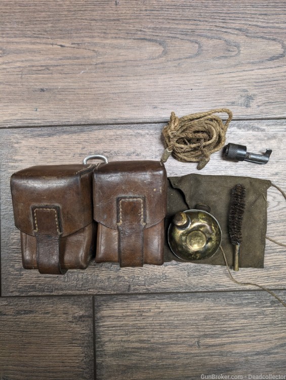 Yugo Mauser Leather Ammo pouch & Mauser Cleaning Kit-img-0