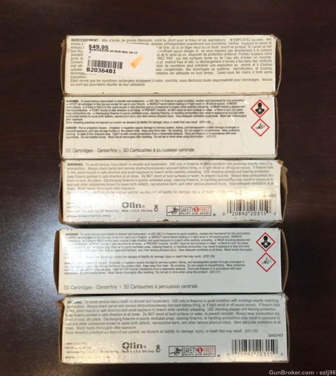 PENNY AUCTION WINCHESTER 44 REM MAG 240GR 250 ROUNDS -img-4