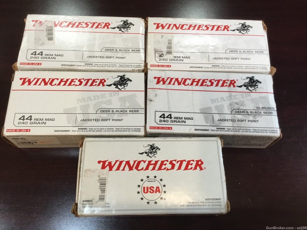 PENNY AUCTION WINCHESTER 44 REM MAG 240GR 250 ROUNDS -img-2