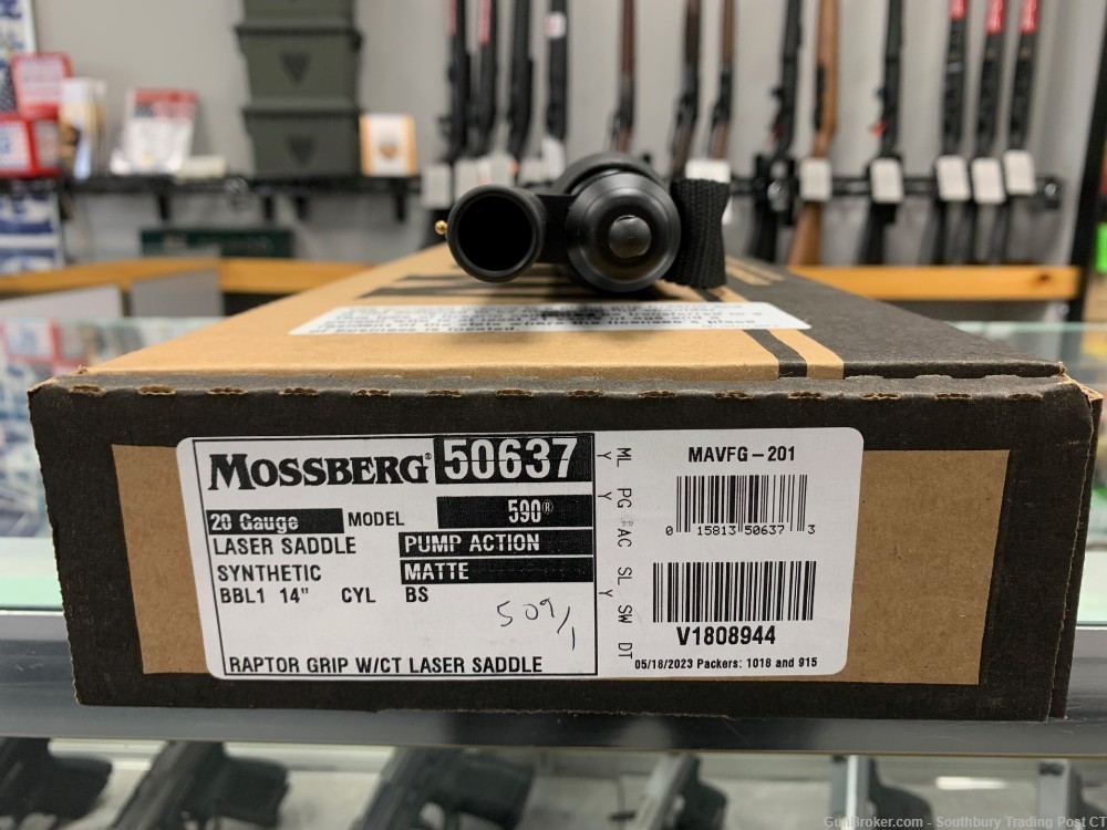 Mossberg 590 Shockwave Laser Saddle 20GA Shotgun-img-4