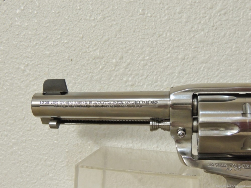 Vaquero 45 Colt 4 5/8” Hi Polished Stainless Steel CCG Action Job Box .45LC-img-4
