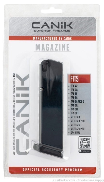 Canik Full Size 18 Round 9mm Magazine NIB!-img-0