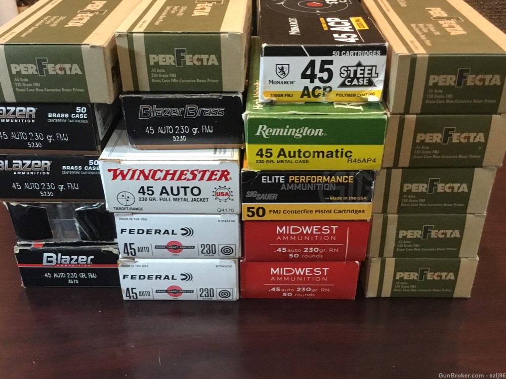 PENNY AUCTION MIXED LOT 45 ACP 230 GRAINS FMJ 1000 ROUNDS-img-4