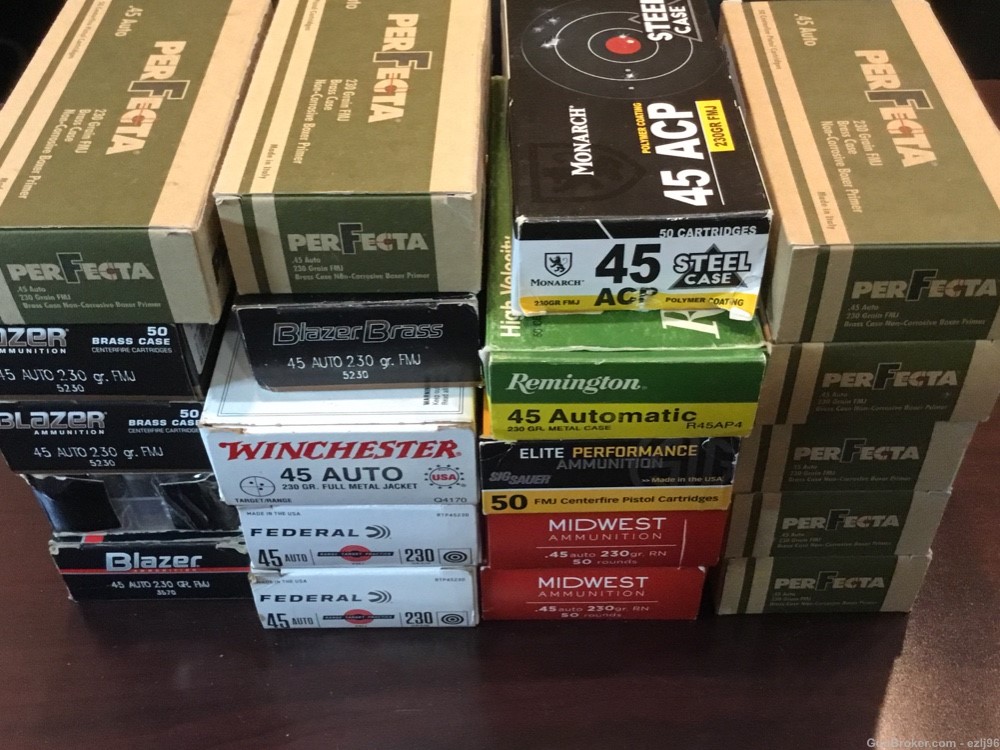 PENNY AUCTION MIXED LOT 45 ACP 230 GRAINS FMJ 1000 ROUNDS-img-3