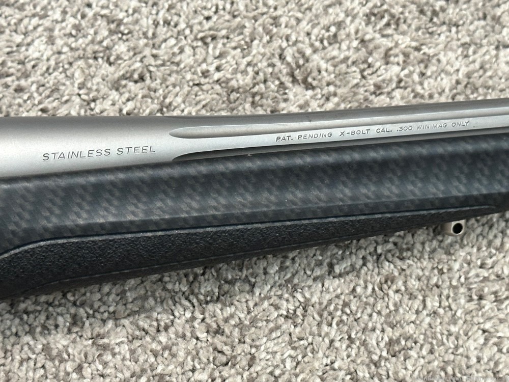 Browning X Bolt stainless fluted 300 win mag carbon fiber SF 26” DM stalker-img-3