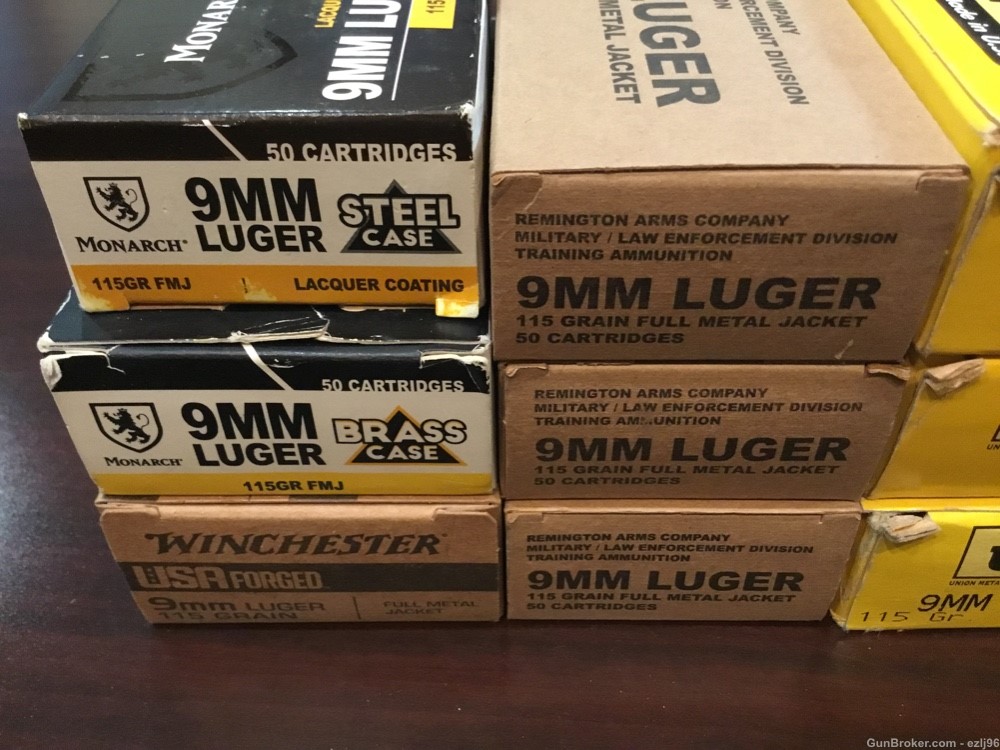 PENNY AUCTION 9MM LUGER MIXED LOT 1000 ROUNDS -img-4