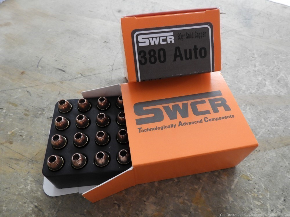 380 ACP AMMO 80 GR. copper h.p. expanding - 100 rounds / order 5 boxes -img-0