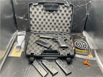 Sig Sauer 1911 “WE THE PEOPLE” .45ACP with 4 Mags and case