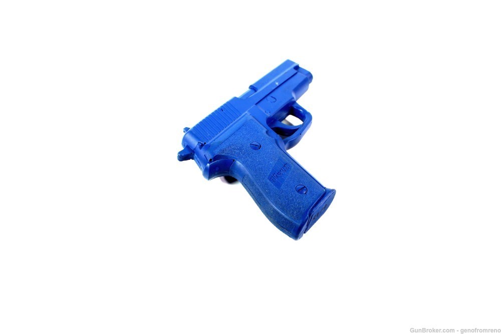 Sig P228 Police Practice Blue Training Gun Rings Holster Dummy 9mm-img-5