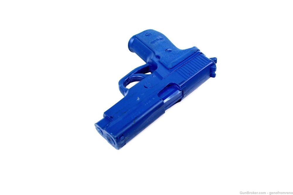 Sig P228 Police Practice Blue Training Gun Rings Holster Dummy 9mm-img-6