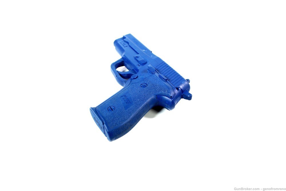 Sig P228 Police Practice Blue Training Gun Rings Holster Dummy 9mm-img-4