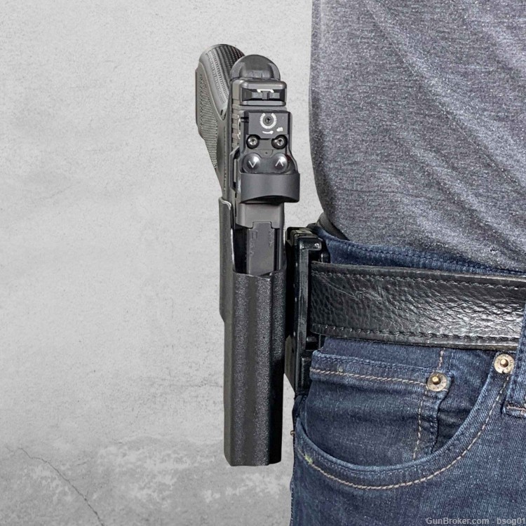Black Scorpion Gear Glock 45 Pro IDPA Competition Holster - Carbon Fiber-img-2