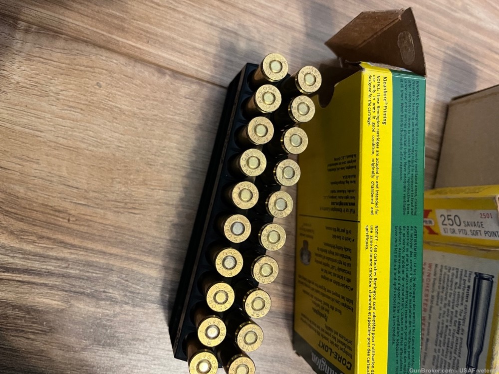Savage Winchester Remington 250 250-300 brass bullets ammunition 217 pcs-img-19