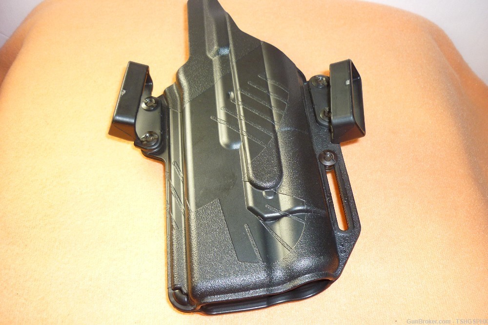 Glock 17 light bearing belt holster  BLK RH -img-1