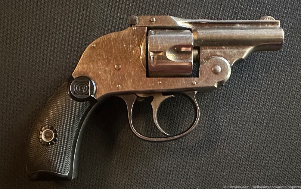 Early Harrington & Richardson Model 695 Top Break 32 Nickel Revolver-img-2