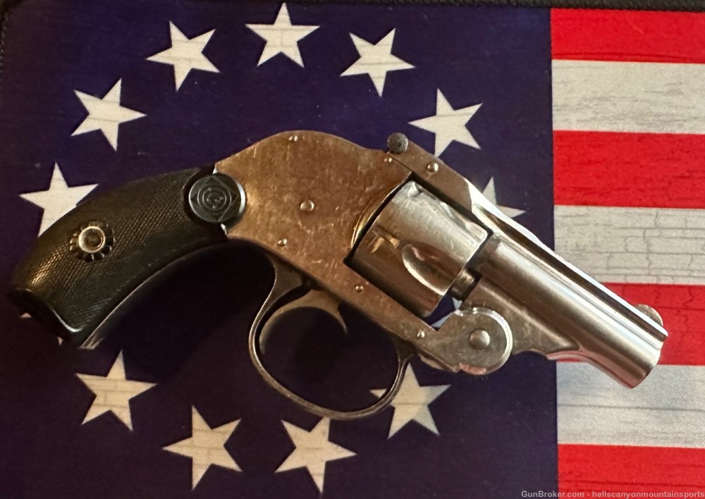Early Harrington & Richardson Model 695 Top Break 32 Nickel Revolver-img-0