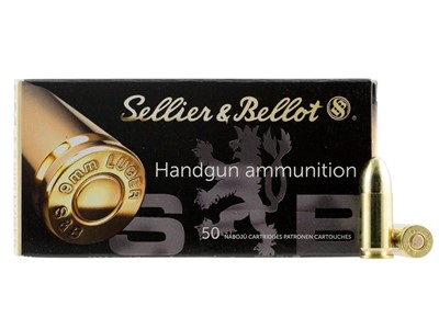 Sellier & Bellot SB9A Handgun 9mm Luger 115 gr FMJ 50 Bx/ 20 Cs