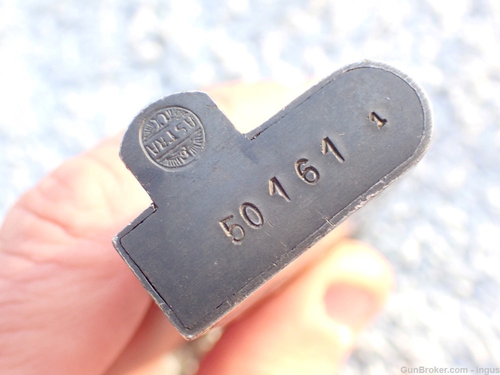 GERMAN WWII ASTRA MODEL 600 FACTORY 9MM MAGAZINE (EXCELLENT CONDITION)-img-9