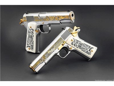COLT 1911 .38 SUPER, MATCHING SET OF TWO: THE HAKA & THE MANA, #69 of 200 