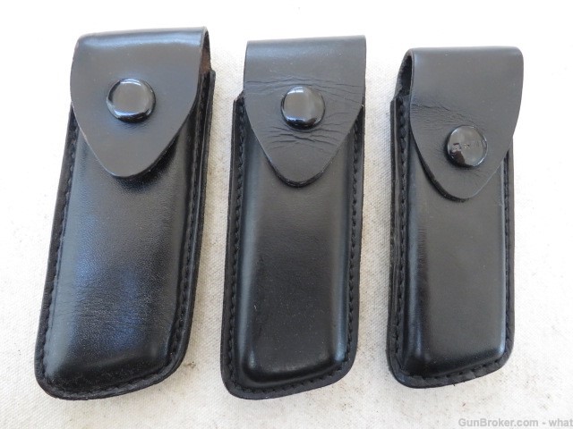 3 Sig Sauer Sigarms Model 225 & 226 Pistol Magazine Leather Carry Holsters-img-0