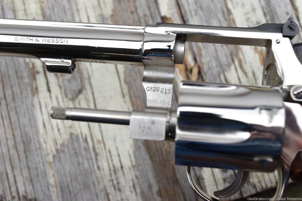 Smith & Wesson 17-3 K-22 Masterpiece .22LR 8-3/8" Nickel Revolver C&R 1974-img-29