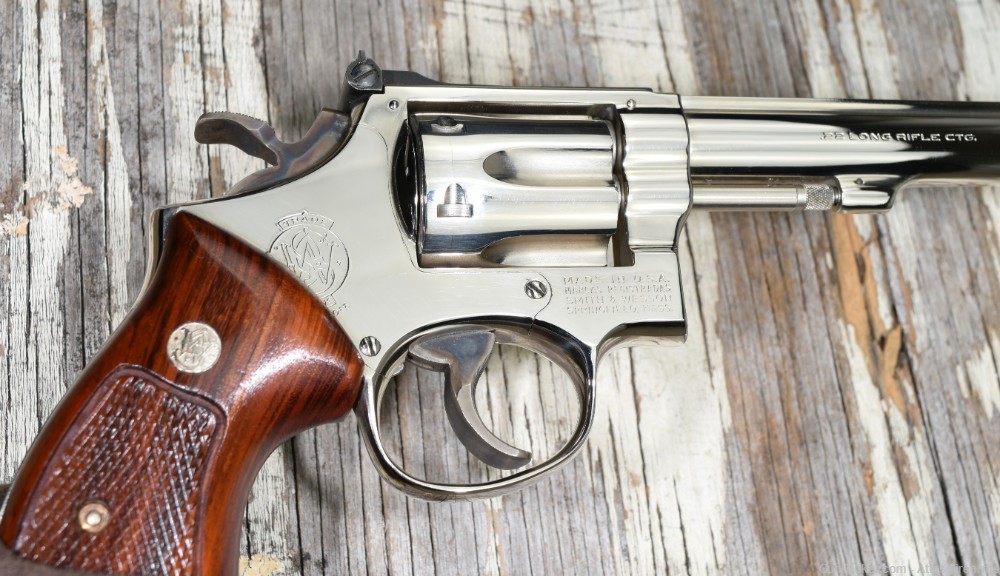 Smith & Wesson 17-3 K-22 Masterpiece .22LR 8-3/8" Nickel Revolver C&R 1974-img-9