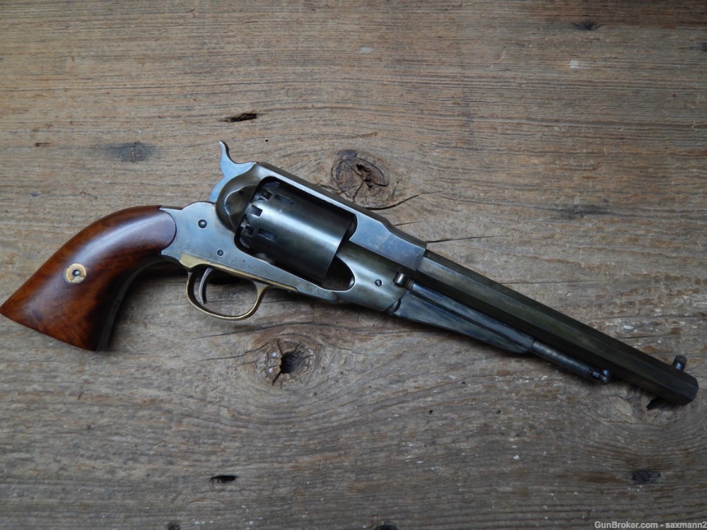 Pietta 1858 Remington Army Steel .44 Caliber Black Powder Cased With Extras-img-4