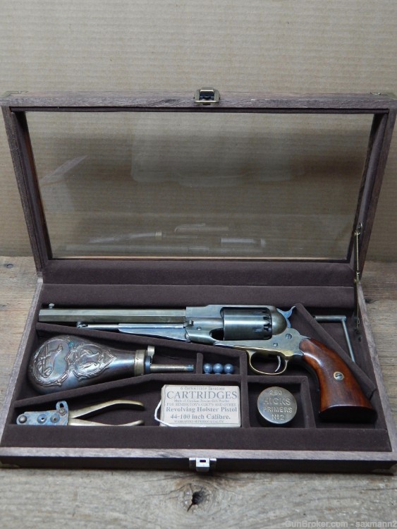 Pietta 1858 Remington Army Steel .44 Caliber Black Powder Cased With Extras-img-2