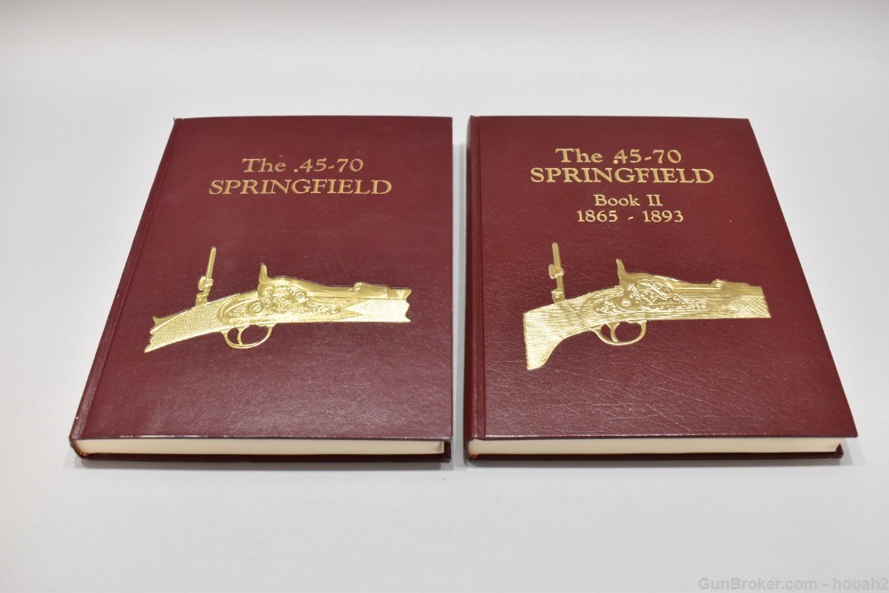 2 Volume Set 45-70 Springfield Trapdoor HC Book Frasca 1/1000 1st Ed Signed-img-0