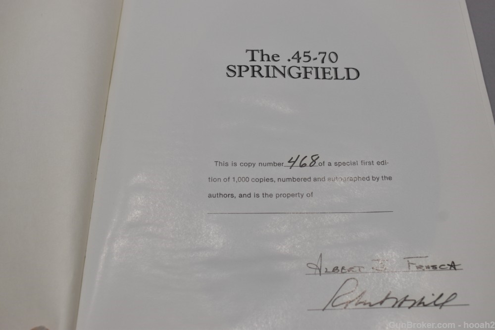 2 Volume Set 45-70 Springfield Trapdoor HC Book Frasca 1/1000 1st Ed Signed-img-6