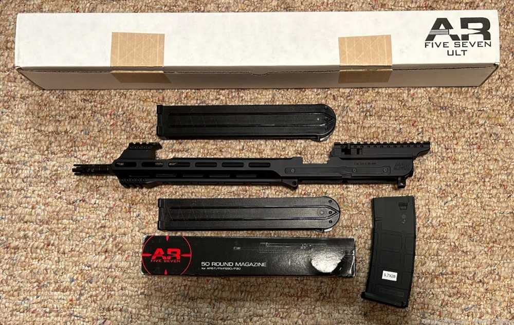 Panzer AR-57 5.7x28 12" upper with 2 50 rd magazines-img-0