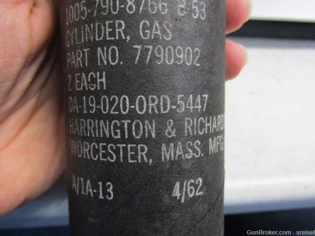 2-USGI M-14/M1A RIFLE GAS CYLINDERS NEW IN ORIGINAL PACKAGE DATED 1967-img-7