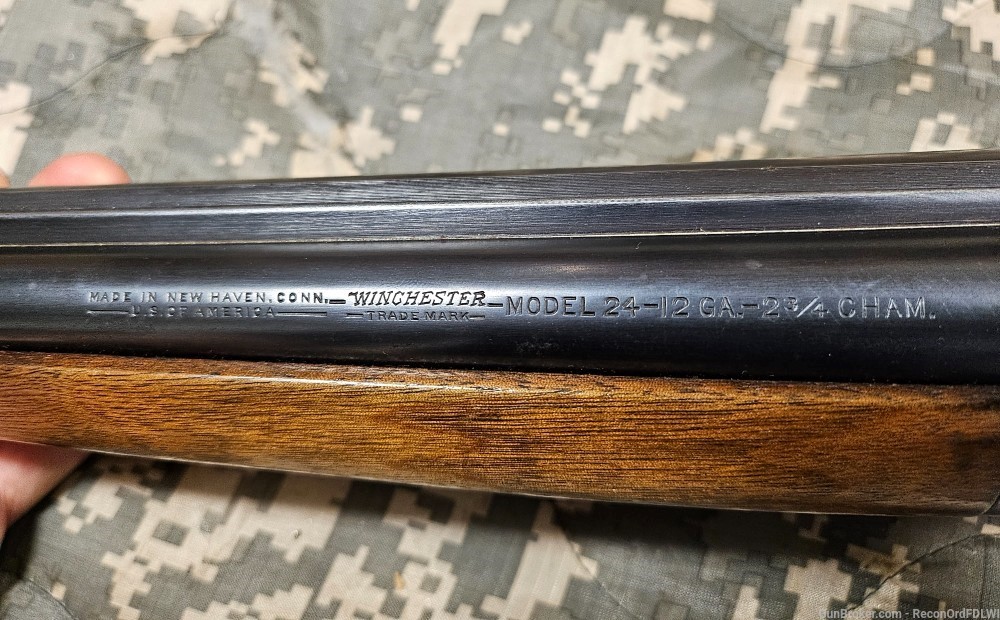 Stunning Winchester Model 24 12 Gauge Shotgun, NICE Winchester 24 M24 -img-2