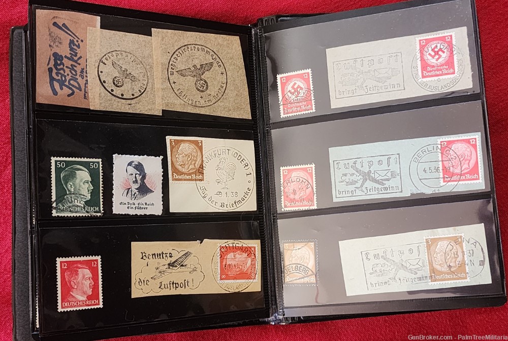 WW2 WWII NSDAP German Third Reich NSDAP Stamp album Postal book collection -img-17