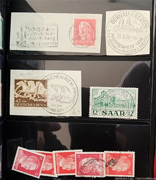 WW2 WWII NSDAP German Third Reich NSDAP Stamp album Postal book collection -img-8