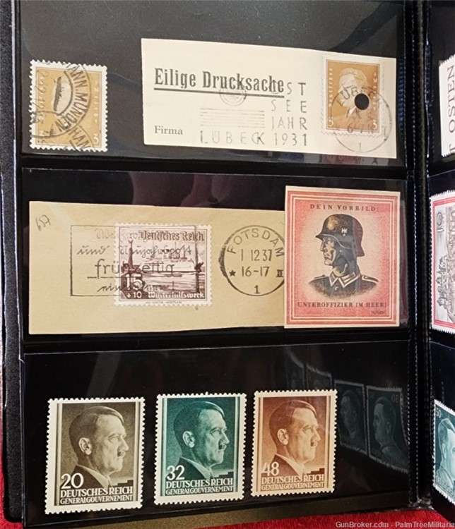 WW2 WWII NSDAP German Third Reich NSDAP Stamp album Postal book collection -img-12