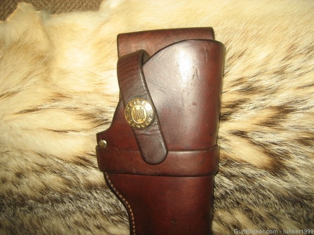 VINTAGE H.H.HEISER HOLSTER EARLY 1900'S COLT 1903/1908 AUTO "NICE" !-img-3
