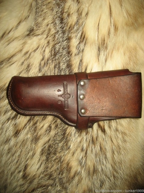VINTAGE H.H.HEISER HOLSTER EARLY 1900'S COLT 1903/1908 AUTO "NICE" !-img-5