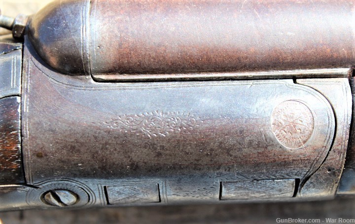 British Made 12 Gauge Double Barrel Shotgun Presented to Joaquin Morales-img-19