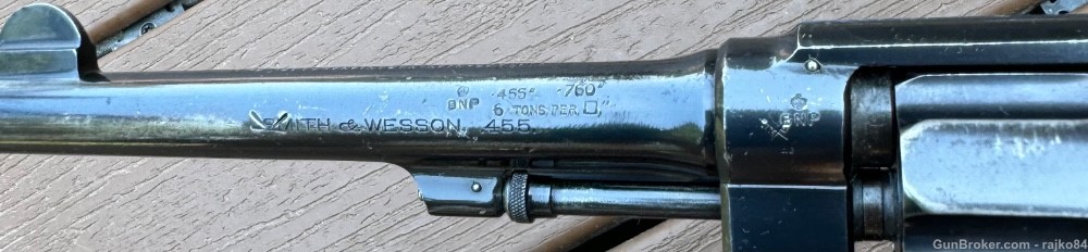 Rare British 1917 ww1 mark 2 smith & Wesson .455 webley revolver military -img-3