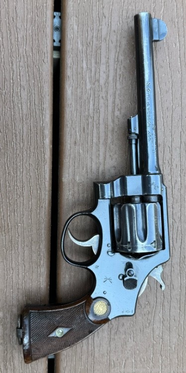 Rare British 1917 ww1 mark 2 smith & Wesson .455 webley revolver military -img-0