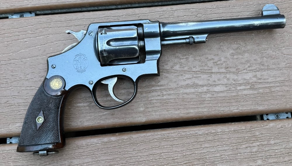 Rare British 1917 ww1 mark 2 smith & Wesson .455 webley revolver military -img-8