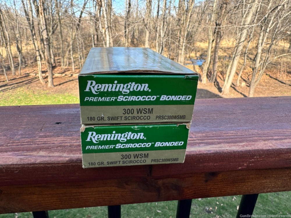 32 Rounds of Remington Premier Scirocco 300 WSM 180gr Swift - .01 NR 300WSM-img-0