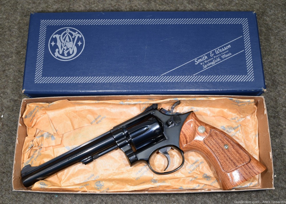 Smith & Wesson 17-3 K-22 Masterpiece .22LR 6" Blue Revolver C&R 1974 - Mint-img-0