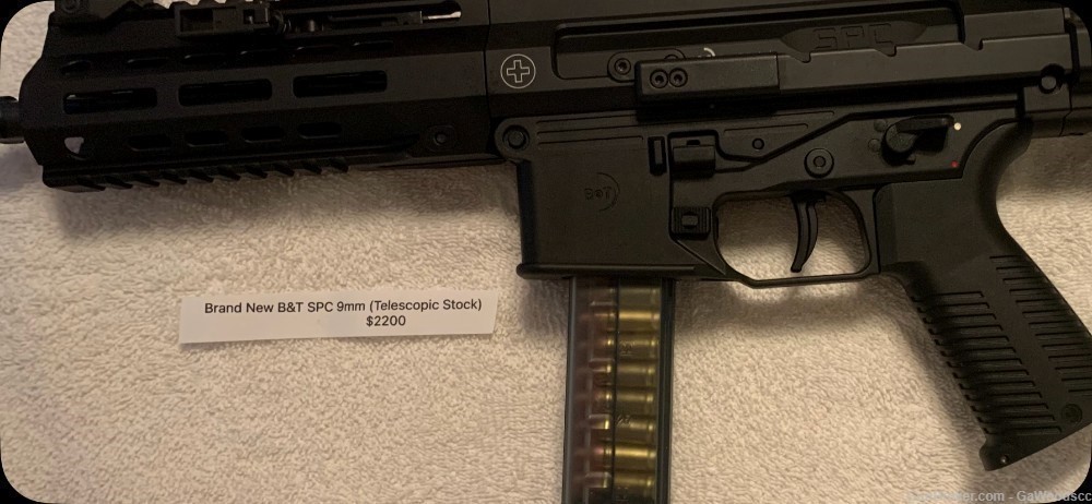 B&T SPC9mm with Telescopic Brace. NEW + 500 CCI 9mm Rnds-img-3