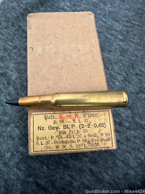 60 Rounds-WW2 German 8mm Mauser Tracer AP Ammo-Scarce-img-9