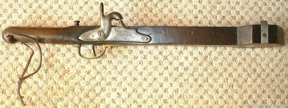 French 1822 T Conversion of pistol to Pan Signal Gun - Confederates used -img-1