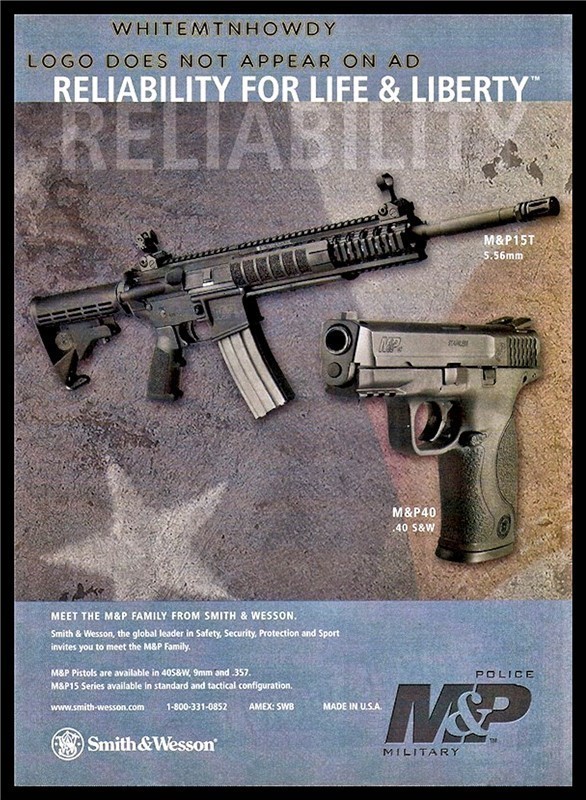 2006 SMITH & WESSON M&P15T M&P40 Rifle Pistol Original PRINT AD-img-0