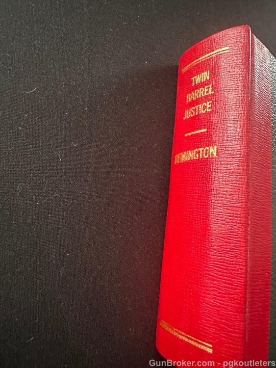 "TWIN BARREL JUSTICE" BOOK CASED REMINGTON MODEL 95 OVER UNDER DERRINGER-img-4